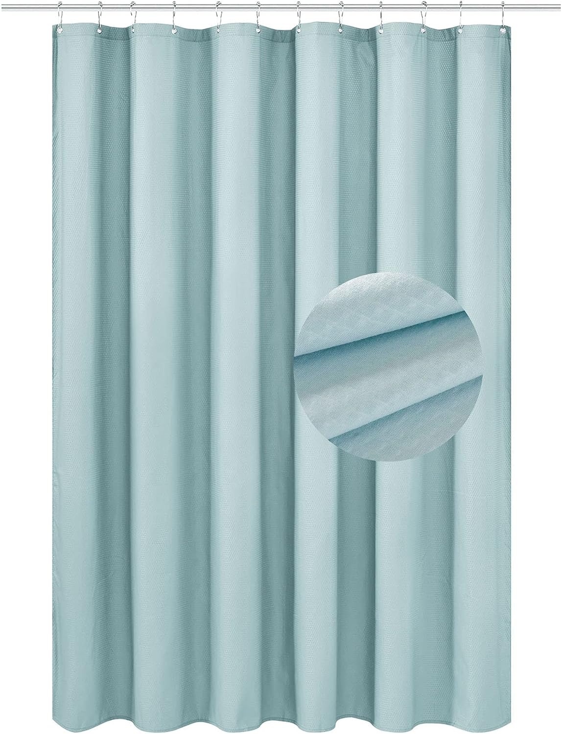 Hookless Shower Curtain PEVA Liner With Snaps 70 W x 54 H New