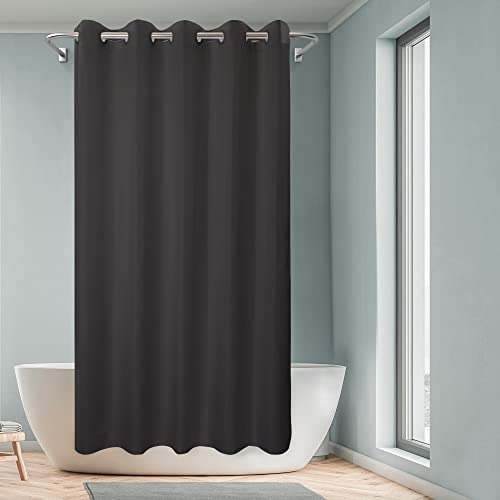 Barossa Design No Hook Shower Curtain Microfiber