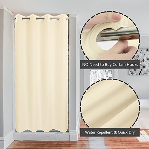 Barossa Design No Hook Shower Curtain Microfiber