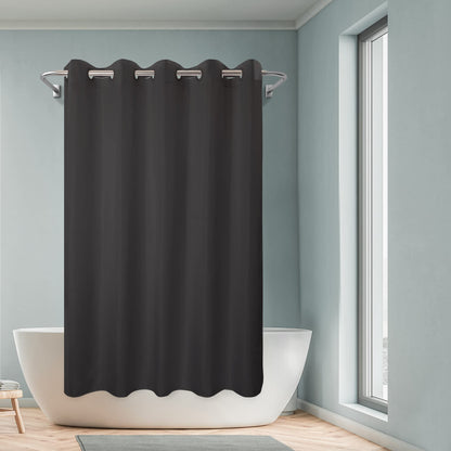 Barossa Design No Hook Shower Curtain Microfiber